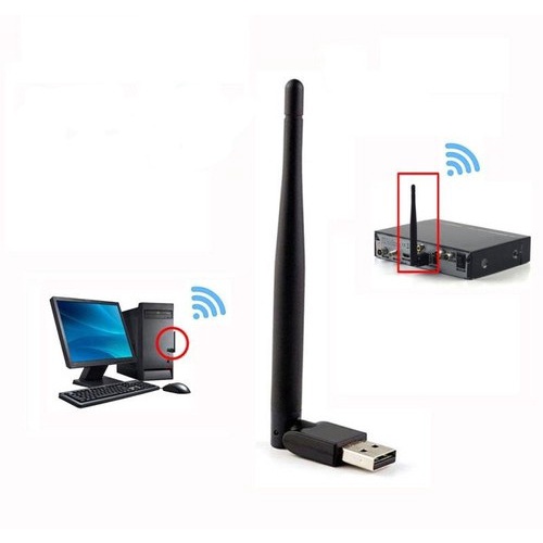 Usb A 2.0 wi-fi wireless adapter m-tech 150Mbps antenna mt-7601 mt7601 for pc laptop stb - Usb2.0 wifi antena