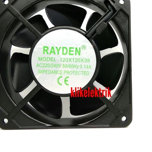 Kipas Komputer Cooling Fan Rayden Pendingin Panel Blower AC 220V 12CM