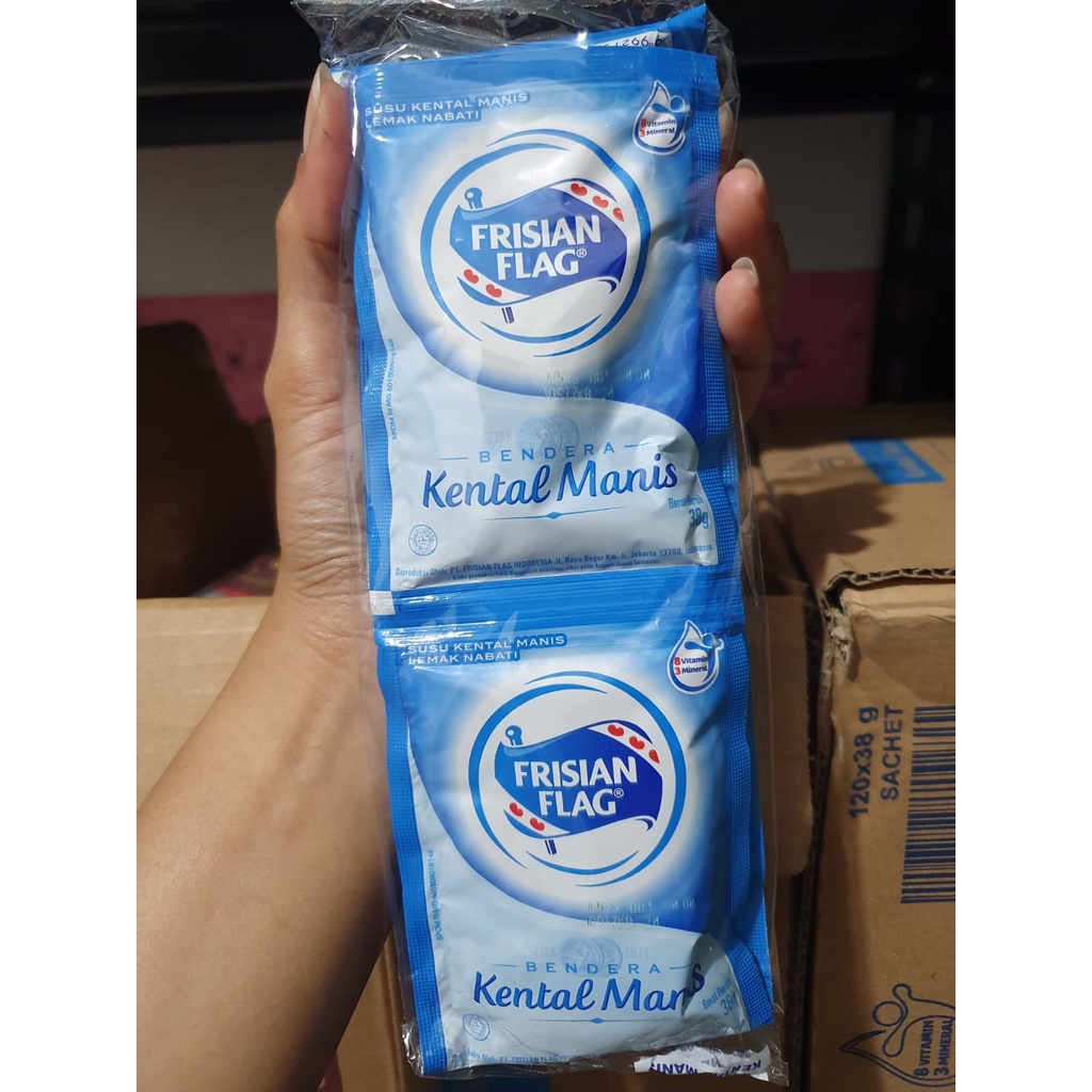 Frisian Flag / Bendera SKM Putih Renceng isi 6 Sachet