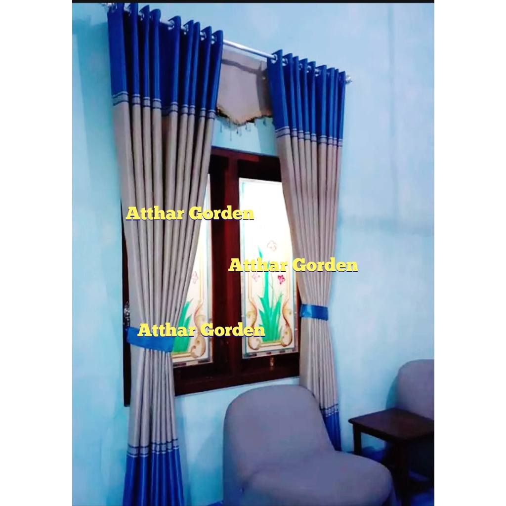 Gorden Blackout Import model terbaru murah smokring 12 ring/gorden multi fungsi/pintu dan jendela  u