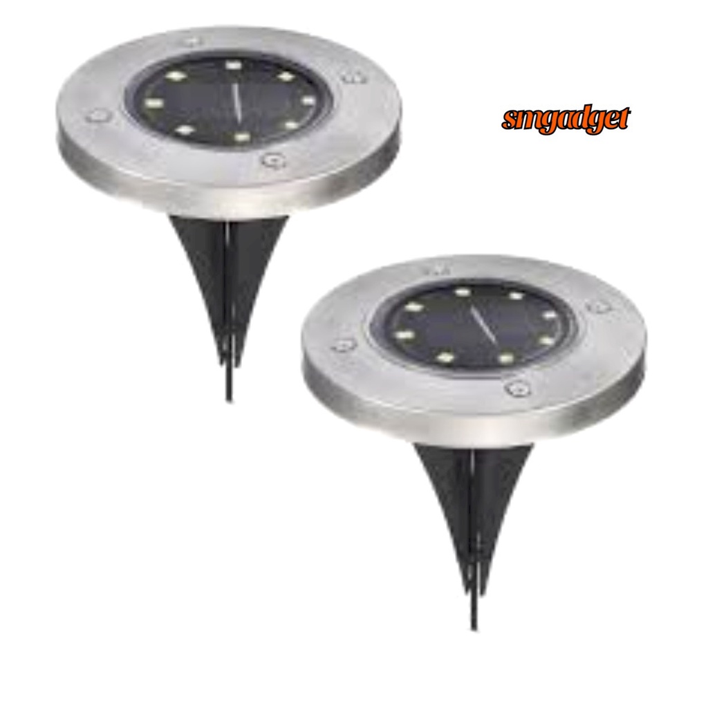 TaffLED Lampu LED Tanam Solar Outdoor 8 LED Waterproof