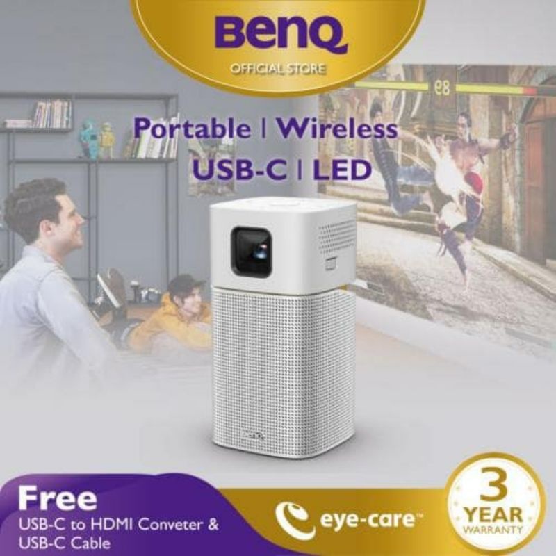 BenQ GV1 Wireless Mini Portable Projector (Garansi 3 Tahun BENQ Indonesia