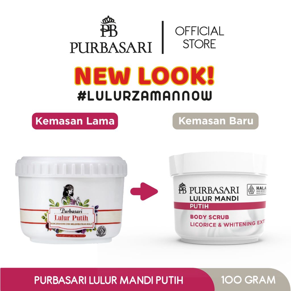 Purbasari Lulur Mandi + Body Scrub 100 gr (New)