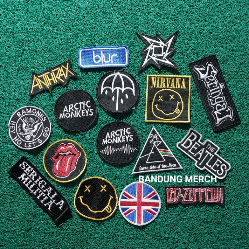 Patch bordir musik / band premium high quality termurah