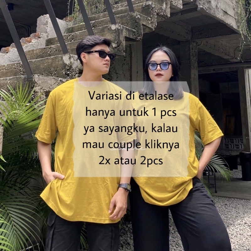 oxa basic oversize premium - KAOS COUPLE - kaos oversize tee cotton combed 24s jumbo