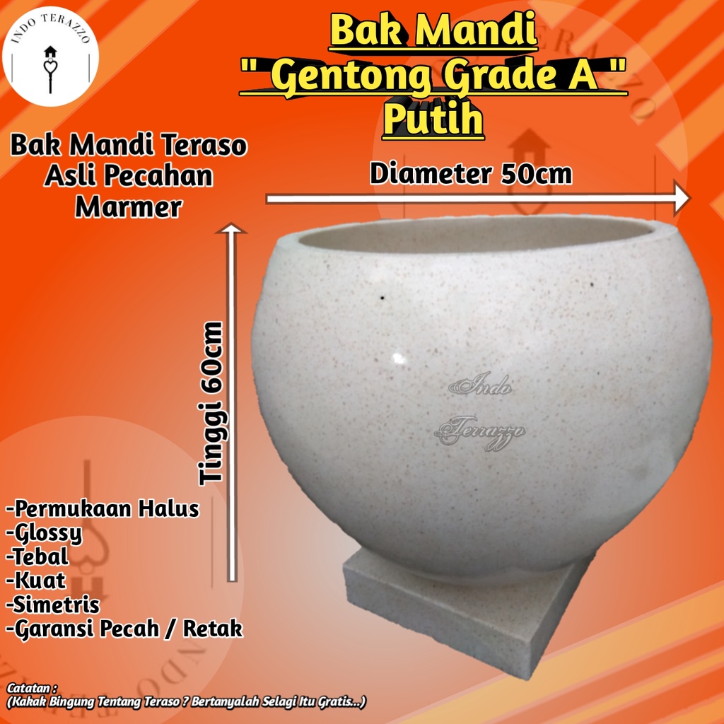 INDO TERAZZO BAK KAMAR MANDI MINIMALIS GENTONG GRADE A UNIK