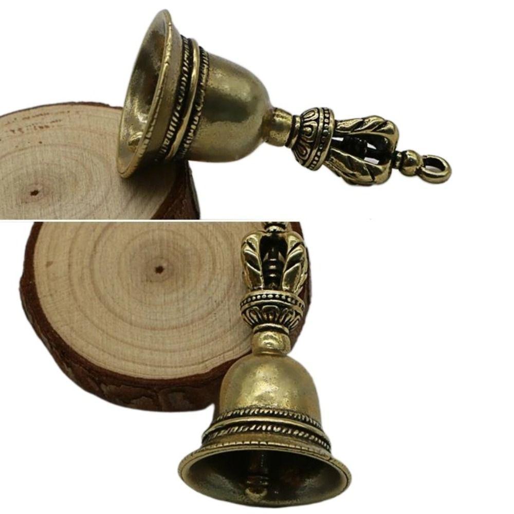 [Elegan] Setan Subduing Bell Kreatif Halus Untuk Hiasan Dekorasi Rumah Tibet Bronze Die-casting Lonceng Kuningan