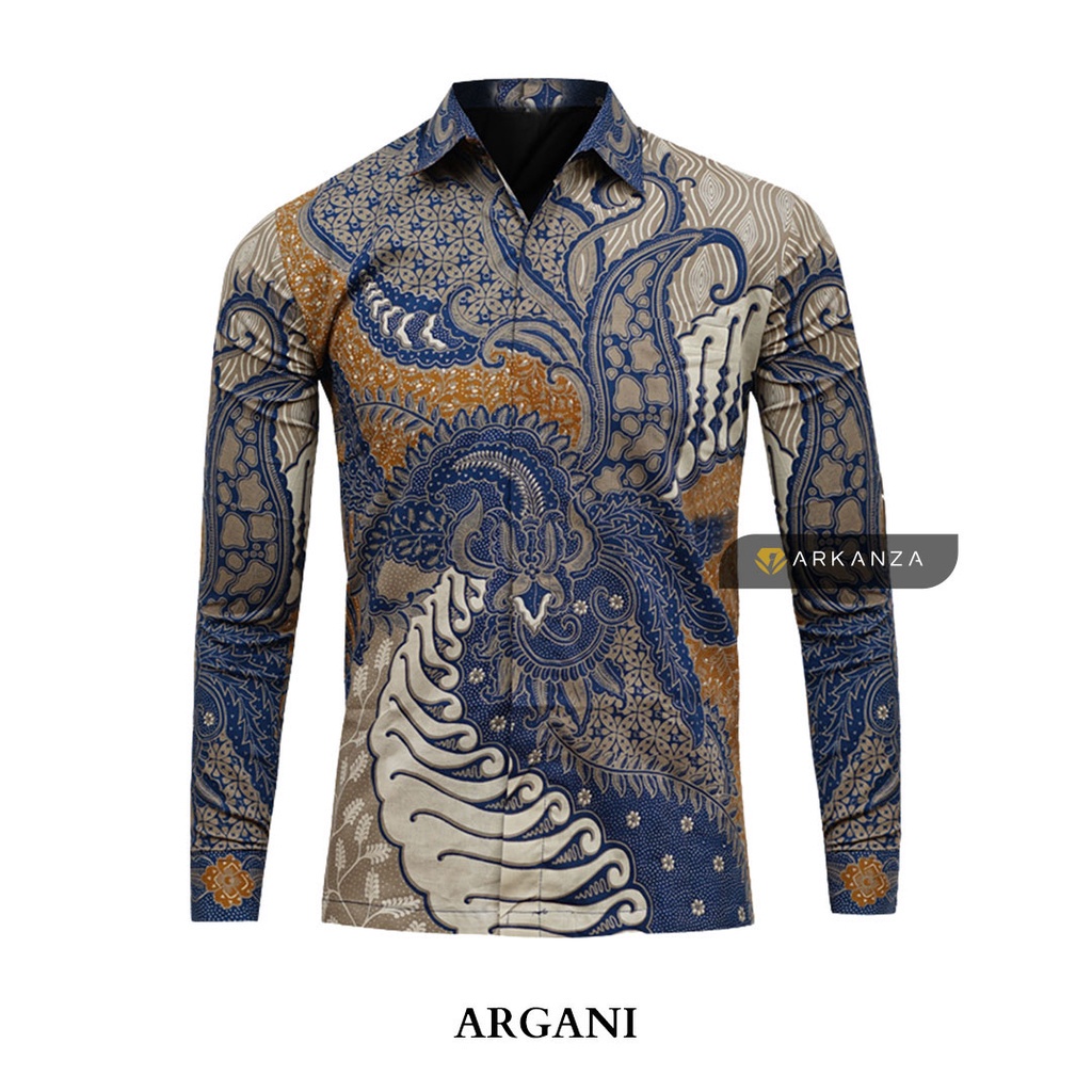 Kemeja Batik Slimfit Lapis Furing Premium BEST SELLER Kemeja   Lengan Panjang Batik Arkanza