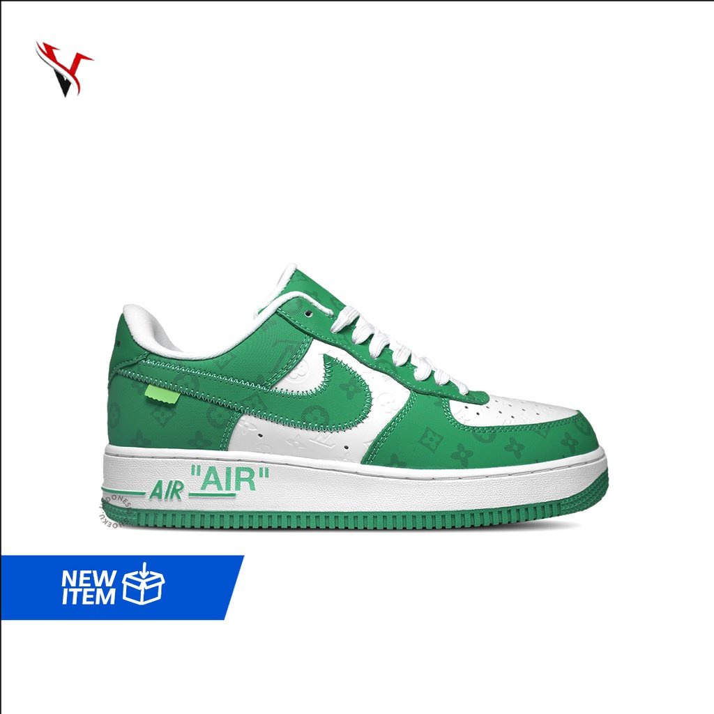 Sneakers Louis Vuitton x Nike Air Force 1 Low - White  Gym Green V5