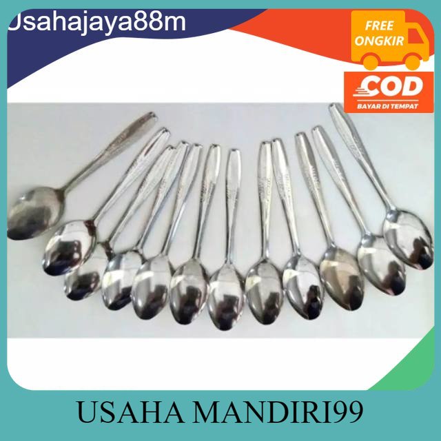 Sendok makan stainless sendok stainless 1 lusin B