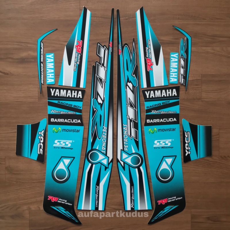 Setriping setiker yamaha fiz r petronas biru tosca yamaha fiz r