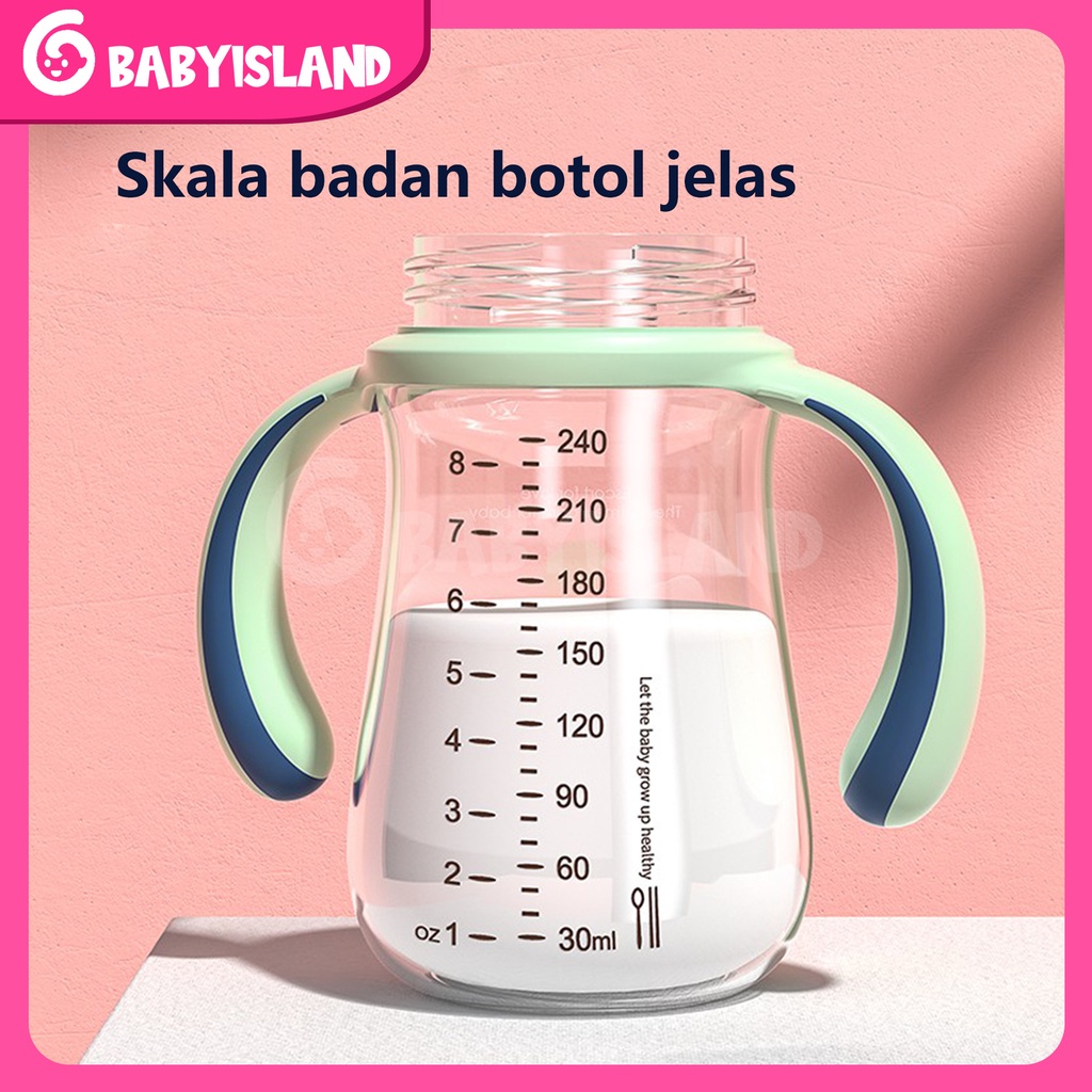 1 cangkir 3 kegunaan Botol Susu Bayi Botol Perawatan Air Cangkir Pelatihan Sippy Cup Untuk Anak-anak Bayi (0-2tahun)
