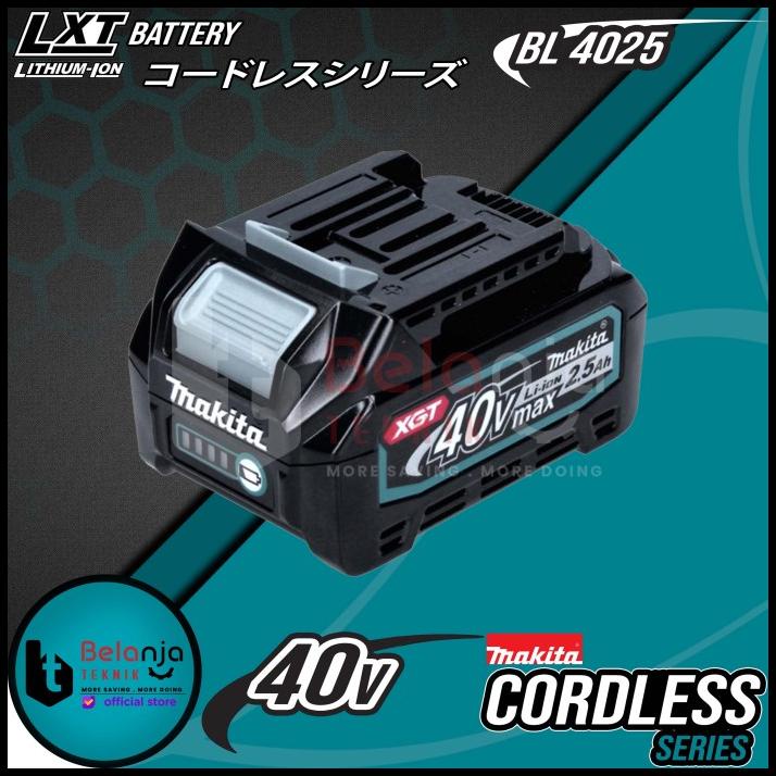 Promo Makita Battery 40V 2.5Ah Bl 4025 Baterai 40 Volt 2.5 Ah Lithium Ion