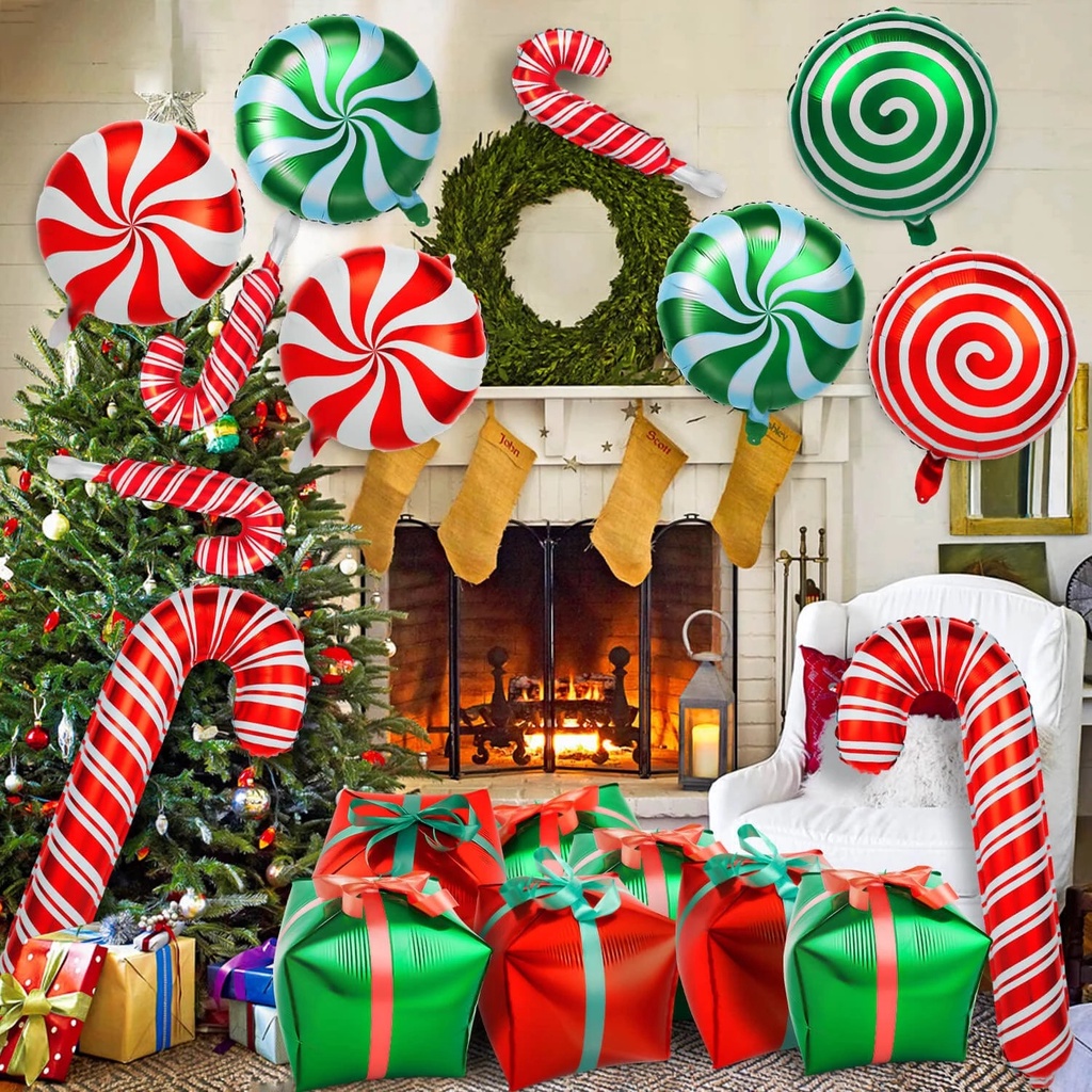 Balon Foil Desain Santa Claus Untuk Dekorasi Pesta Natal