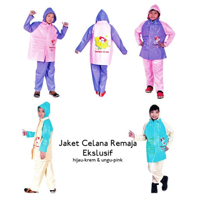 FELWINSHOP  Jas Hujan Anak Remaja Elmondo Exclusive