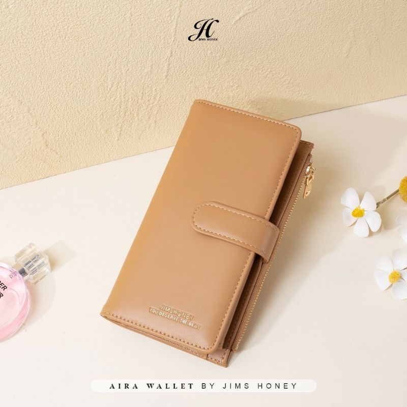 AIRA PLUS WALLET JIMS HONEY ( BAHAN TERBARU DAN VARIAN WARNA TERBARU )