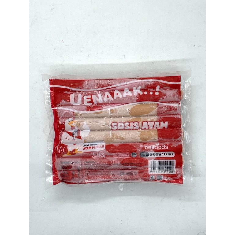 

FROZEN BELFOODS SOSIS AYAM - CHICKEN SAUSAGE 500 GR