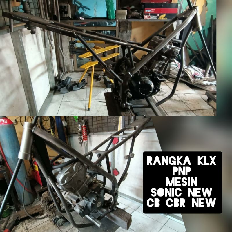 Rangka klx untuk mesin cb150r cbr old and new