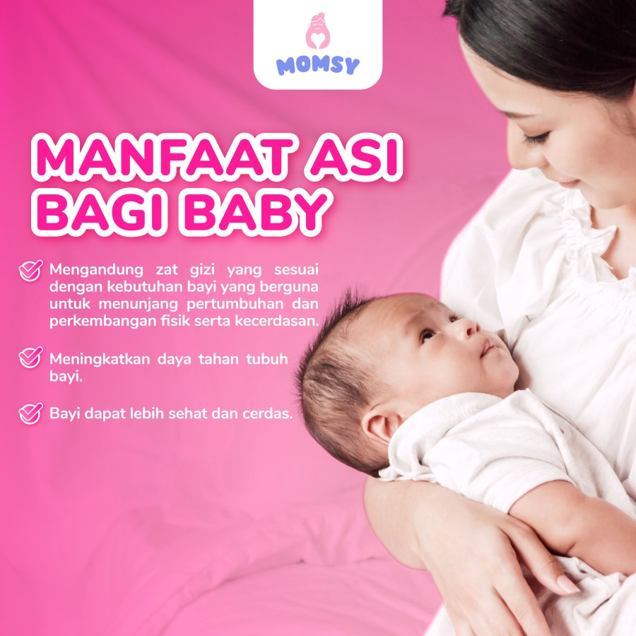 Momsy 4 Botol Pelancar Susu Asi Booster menyusui isi 60 Kapsul JAMU HALAL BPOM