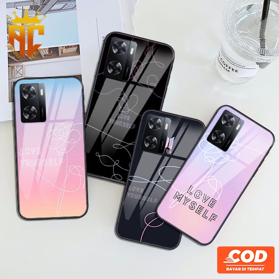 [PO5] Softcase 2D Glossy For Case Oppo A57 2022 - Motif kpop bts - Motif Love Yourself - Case Kpop -