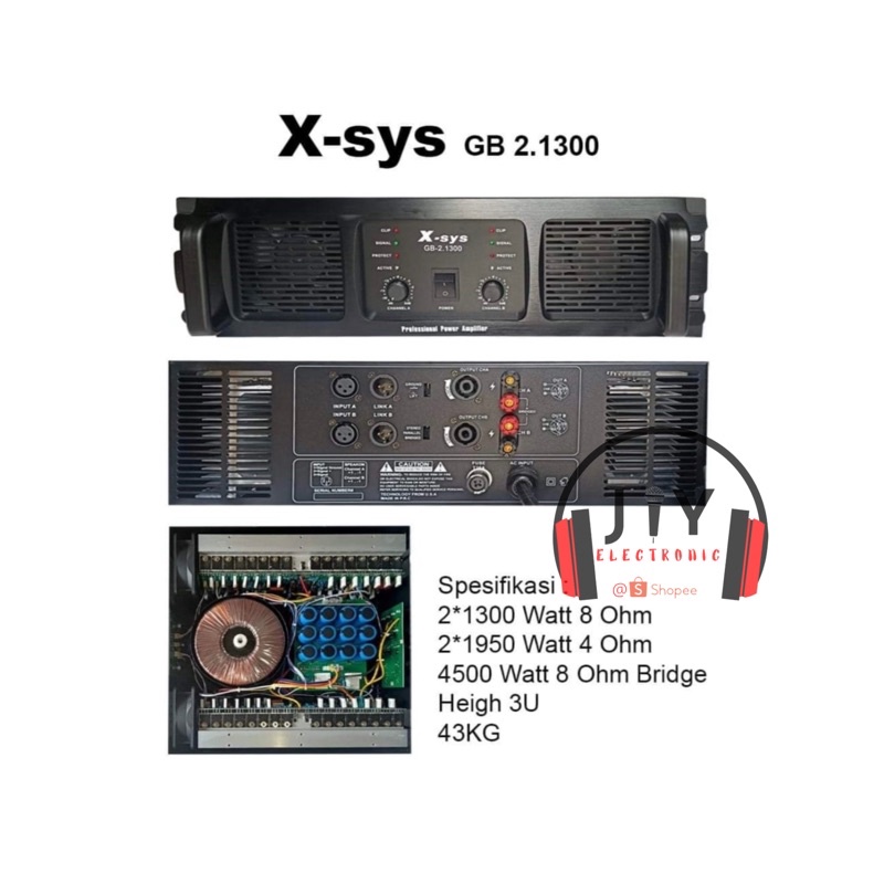 Power X-Sys X Sys xsys 2 Channel GB 2.1300 GB-2.1300 GB 2 1300