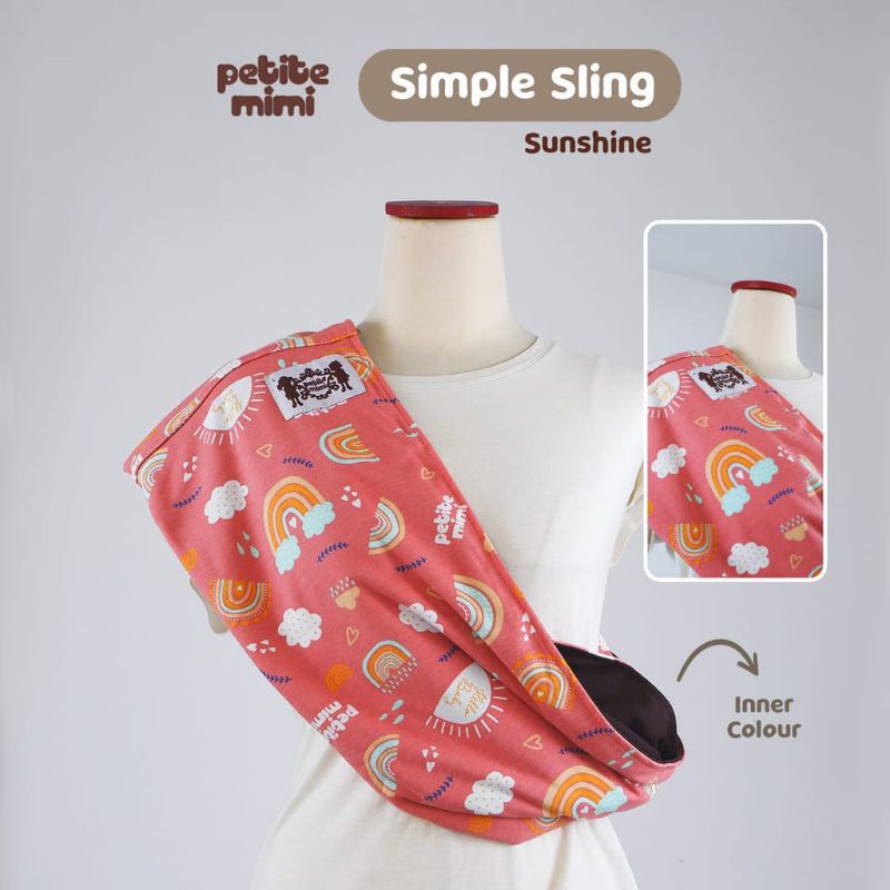 PETITE MIMI-GENDONGAN KAOS/GEOS BOLAK-BALIK simple Sling