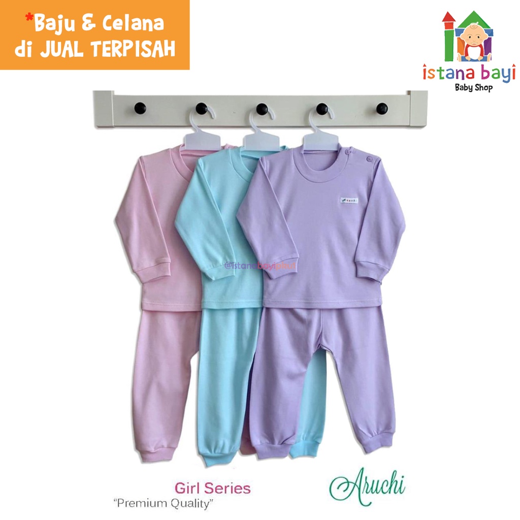 Aruchi Baju Oblong Panjang Warna SML/baju bayi/piyama bayi 1 Pcs