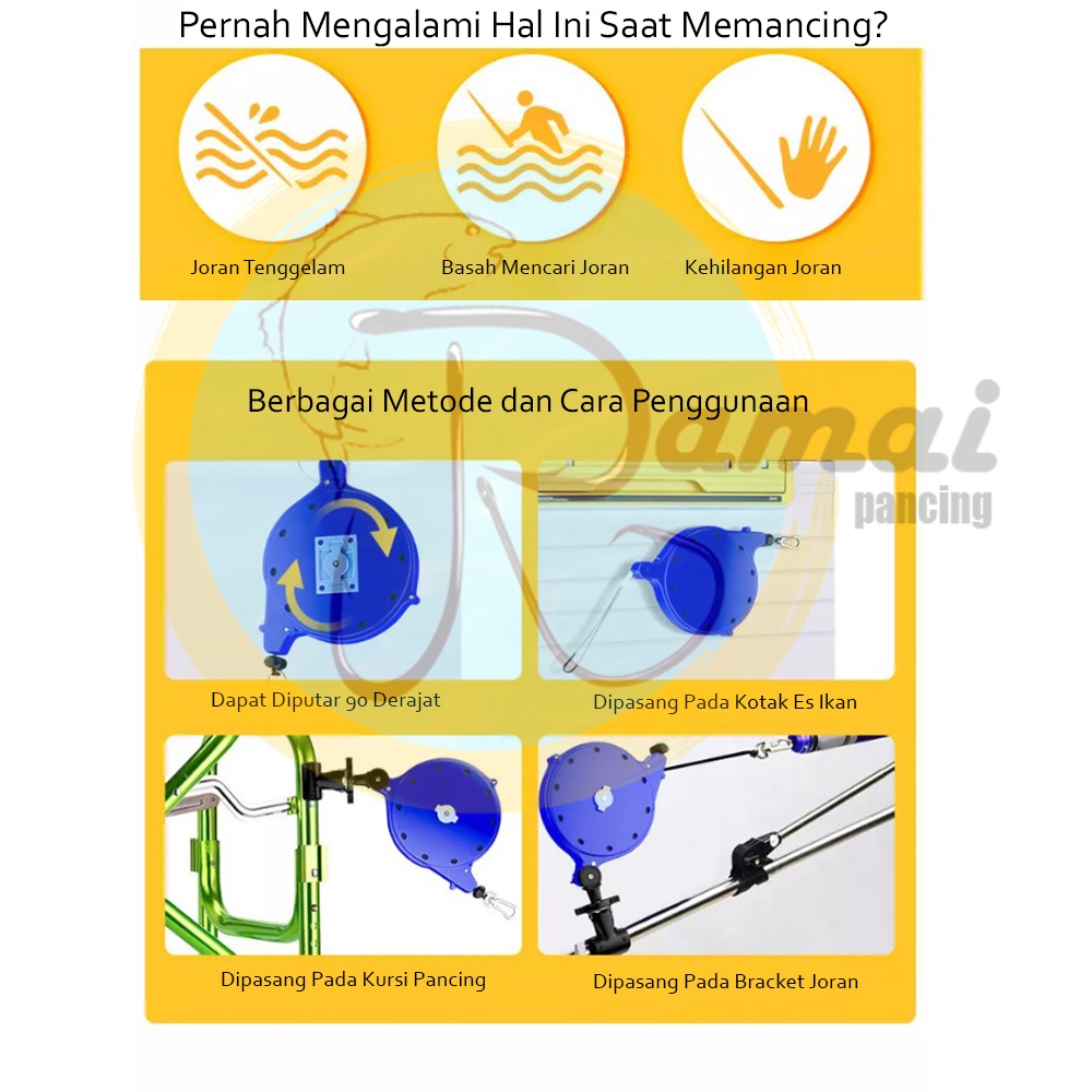 Alat Penarik Joran Tenggelam Pencari Joran Tegek Jatuh Nyemplung