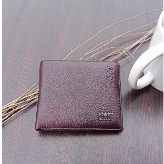 dompet lipat dua horizontal bahan kulit asli berkualitas import #dompet #dompetkulit #dompetpria