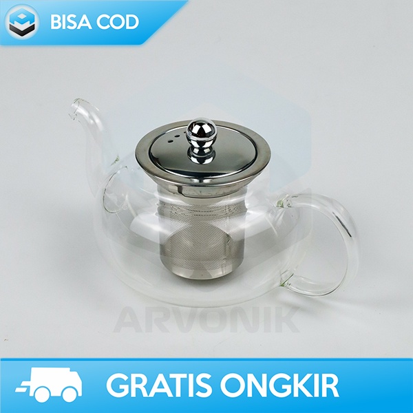 TEKO TEH KACA CHINESE TEA POT MAKER  600ML KUAT DAN TAHAN PANAS TP-759