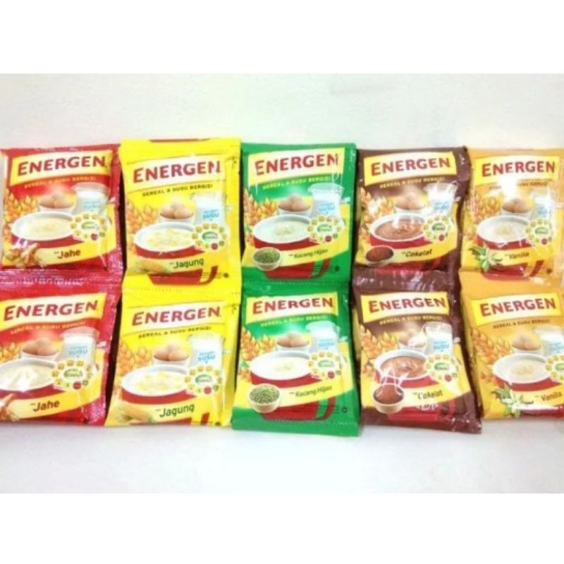 Energen renceng, torabika cappucino, Dancow sachet