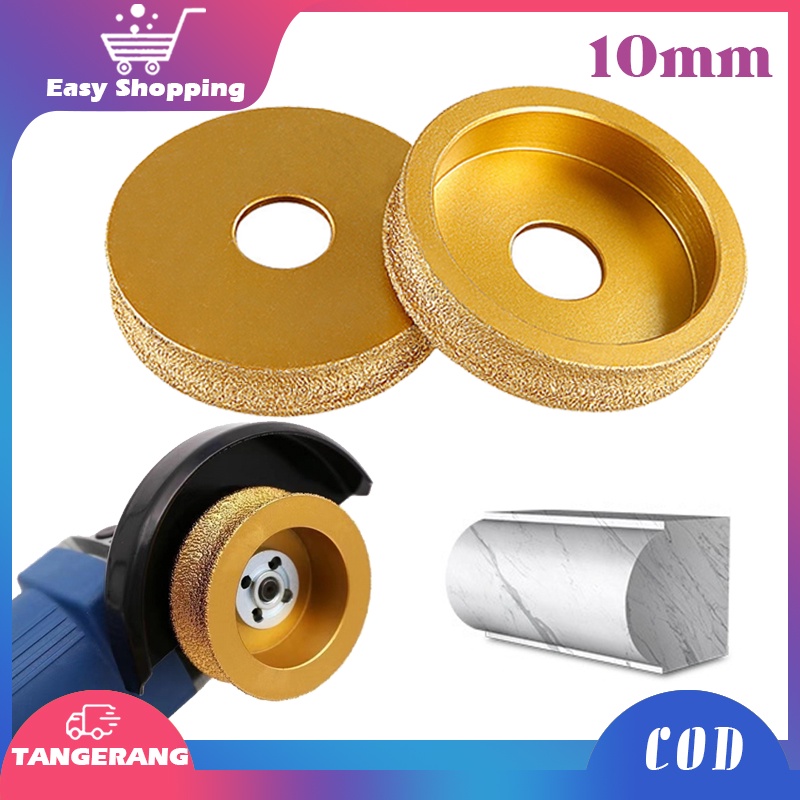 10mm Roda Mata Gerinda Granit Diamond Grinding Wheel Emas Cakram Untuk Edge Grinding