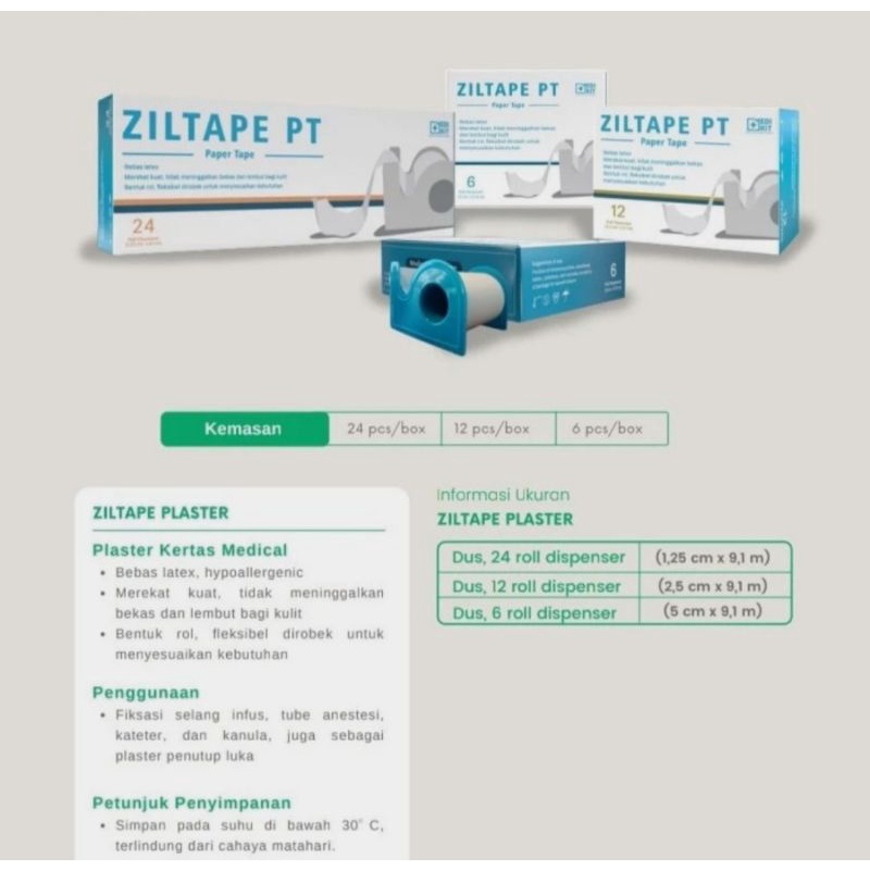 zilltape / isopore plester luka micropore roll tape