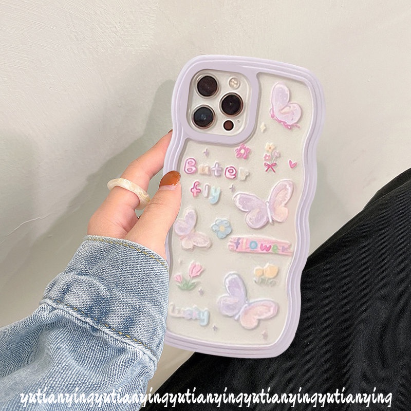 Butterfly Soft Case TPU Motif Bunga Kupu-Kupu Untuk Realme C15 C12 C25Y C11 C25s C25 C21Y 9i C35 6i 5i C3 5 5s C20A C11 2021 C20A C1 C2