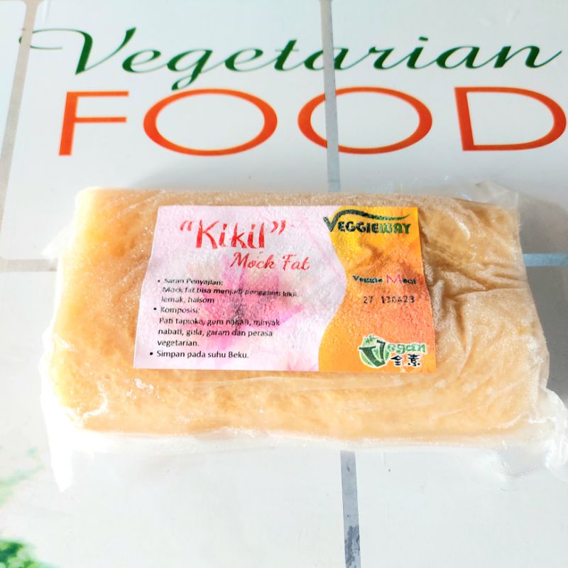 

KIKIL VEGAN, MOCK FAT, 450g, ( FROZEN FOOD), HALAL, VEGAN, VEGGIE WAY