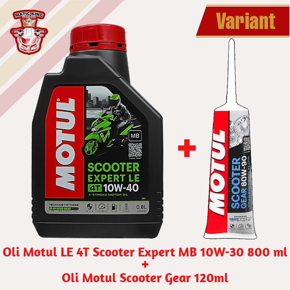 Motul Oli Mesin Scooter Expert LE 10W-40 JASO MB API SM 4 Tak 800ml