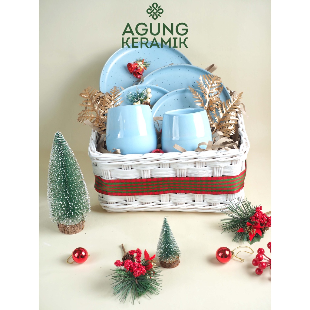 

Hampers Agung Keramik Plate Set |Parcel Lebaran stoneset