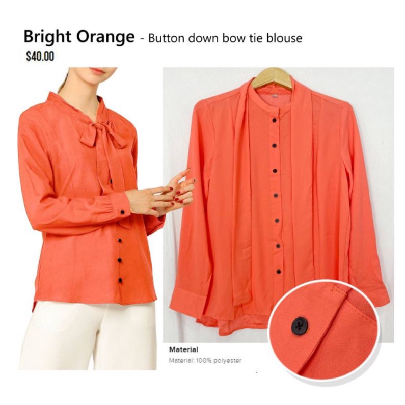 L*ft button down tie blouse