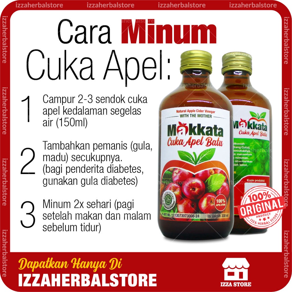 TONER CUKA APEL MAKKATA Original Untuk Wajah Berjerawat