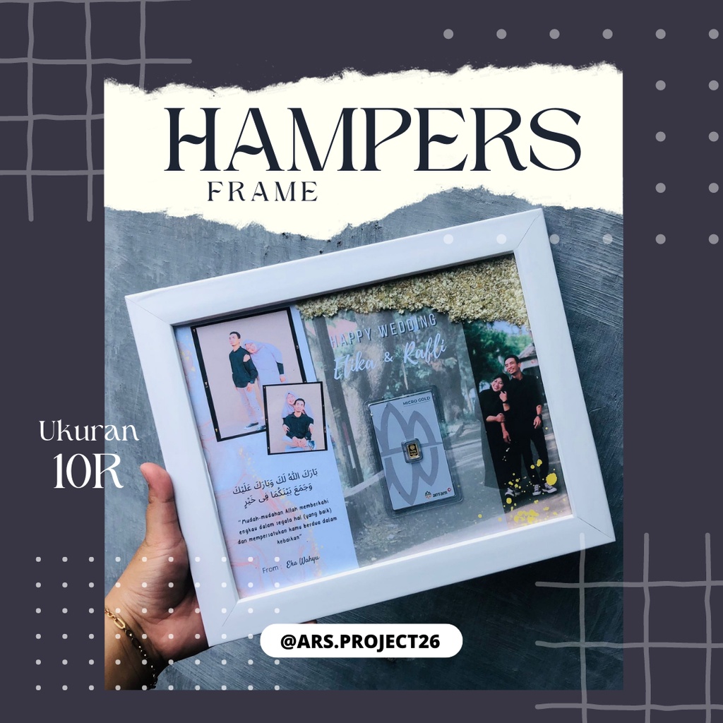 HAMPERS PIGURA/FRAME 10R | HADIAH | KADO | MINI GOLD