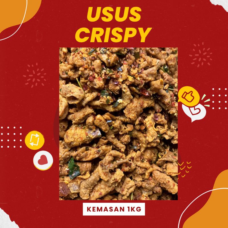 

Usus Crispy daun jeruk kemasan 1KG
