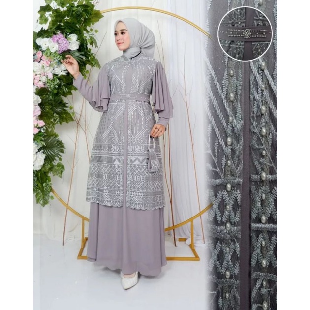 Ready Gamis Pesta Super Mewah//Baju Gamis Modern//Baju Gamis Lebaran//Baju Gamis wanita Dewasa//Baju pesta kekinian//pakaian wanita dewasa//gamis brukat/gamis kebaya//seragam pesta/gamis lebaran 2023