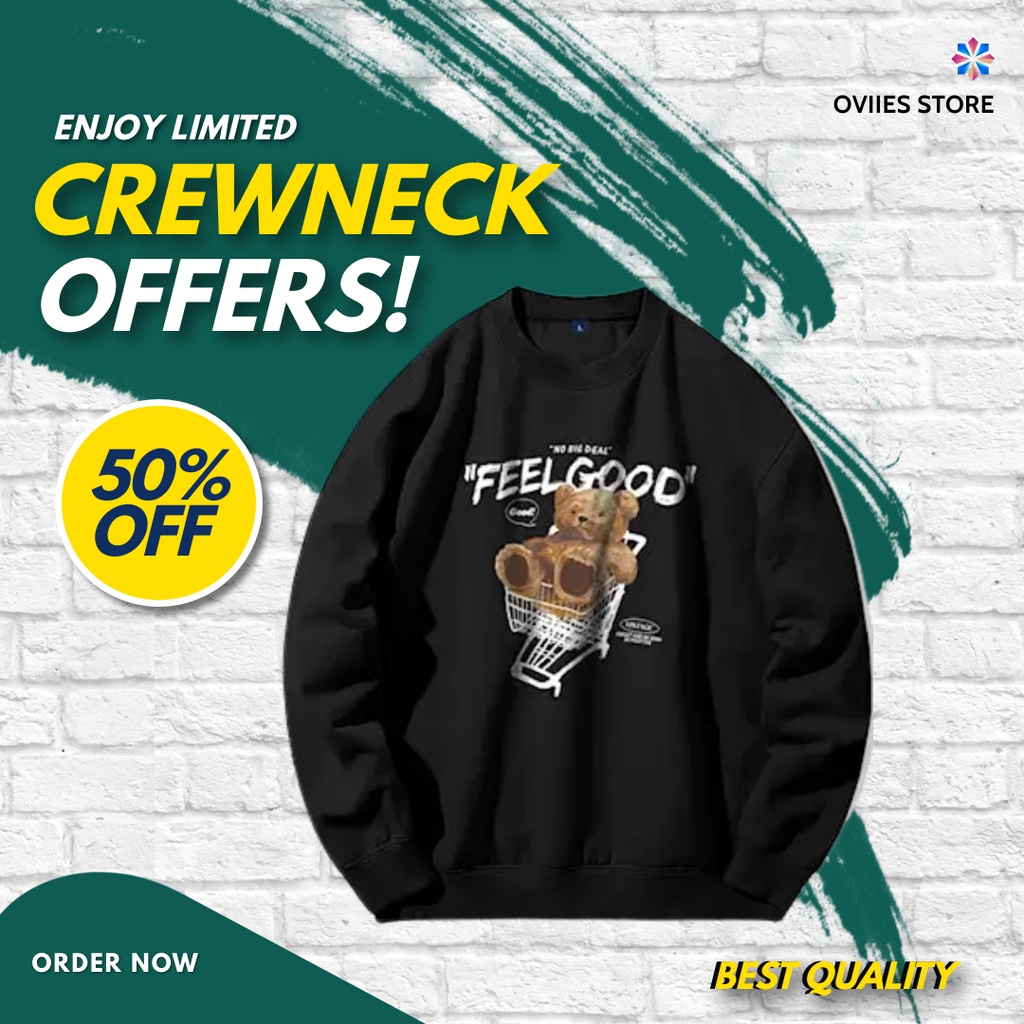Baju Crewneck  Switer Hodie  Pria Wanita Sweater Hoodie Sweeter Hoddie Distro  Hodi Baju Hudi Cowok 