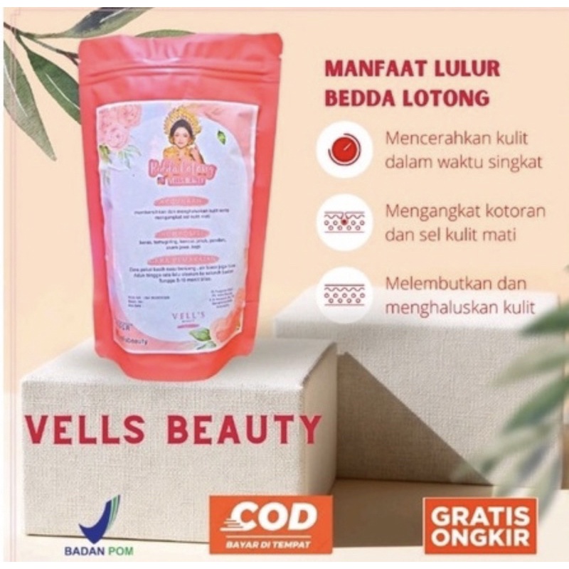 BEST SELLER READY VELLS BEDDA LOTTONG  | lulur vells bedda lotong | bedda lotong velis | bedda loton