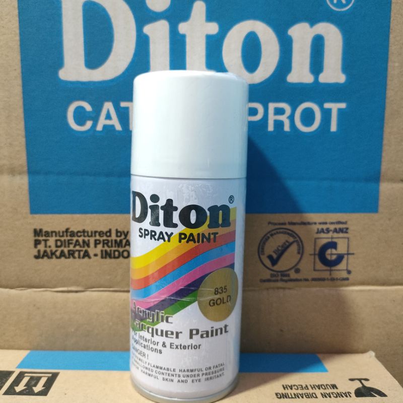 Pilok Cat Diton Gold 835 Primer Grey Epoxy 8020 Clear 8540 Paketan Emas glossy 3 pcs 150cc Pilox Cat Semprot Diton Spray Paint