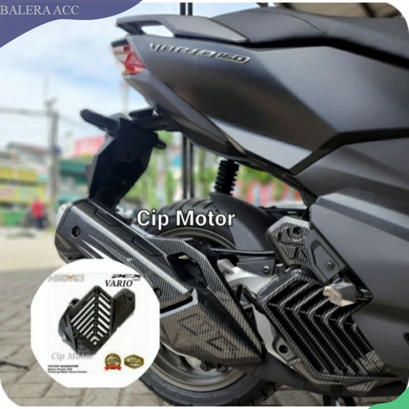 Tutup radiator Vario 160 Pcx 160 carbon Nemo