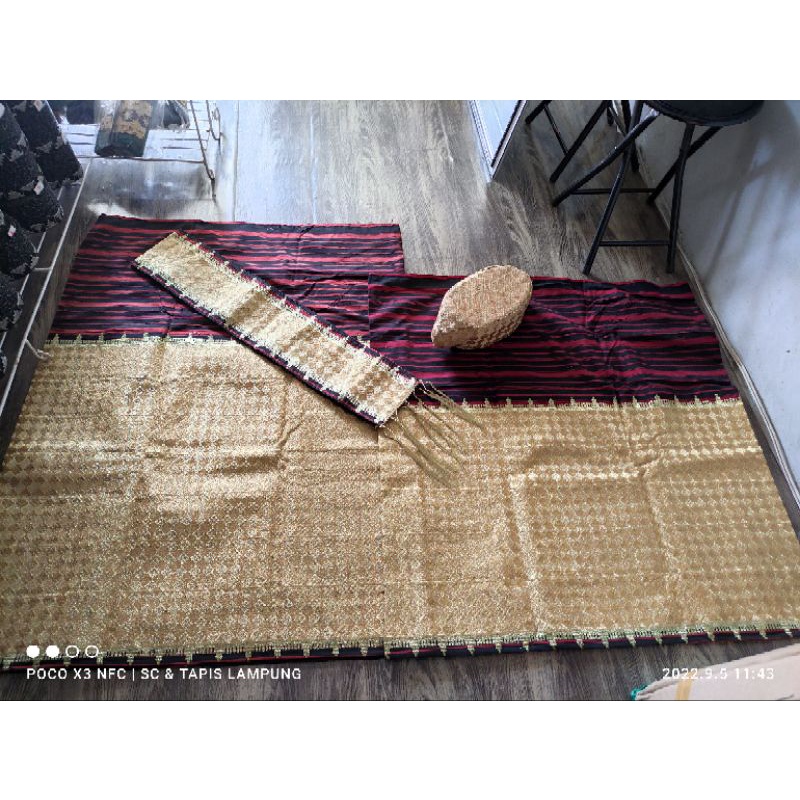 kain adat tapis Lampung mata Mato kibau jungsarat bordir