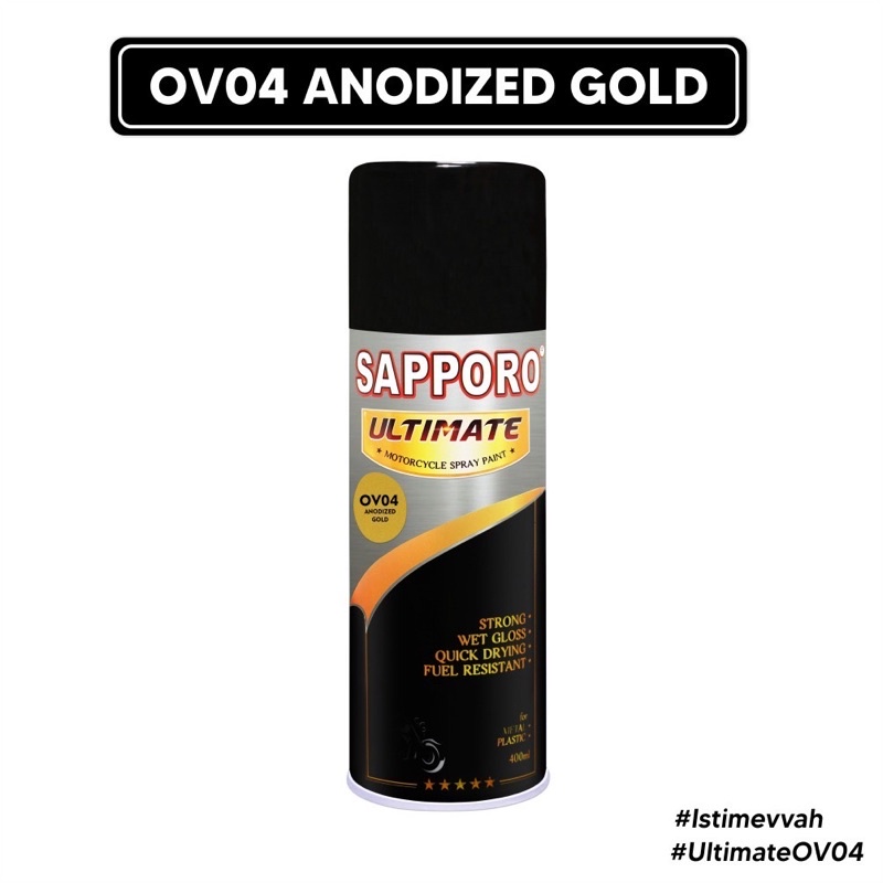 Sapporo Ultimate Anodized Gold OV04 400 ml