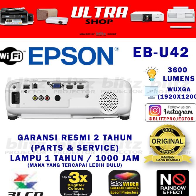Proyektor - Projektor - Epson Eb - U42 - Wuxga 3600 Lumens