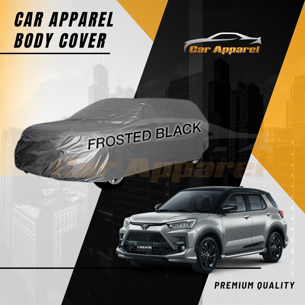 Sarung Mobil Toyota Raize Black Premium / Body Cover Toyota Raize